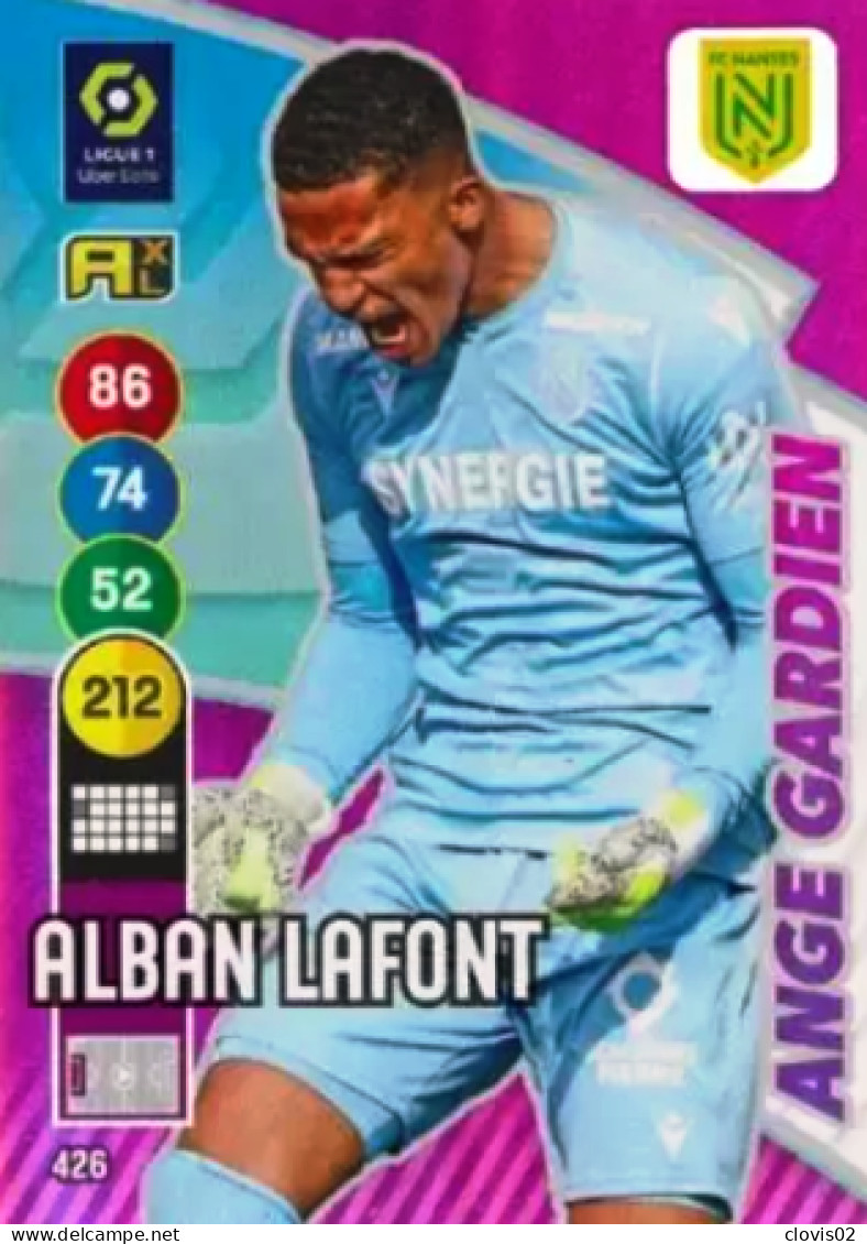 426 Alban Lafont - Ange Gardien - FC Nantes - Panini Adrenalyn XL LIGUE 1 - 2021-2022 Carte Football - Trading Cards