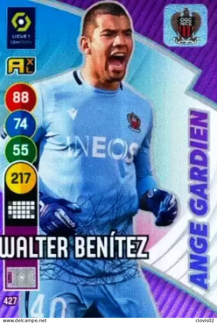 427 Walter Benítez - Ange Gardien - OGC Nice - Panini Adrenalyn XL LIGUE 1 - 2021-2022 Carte Football - Trading Cards