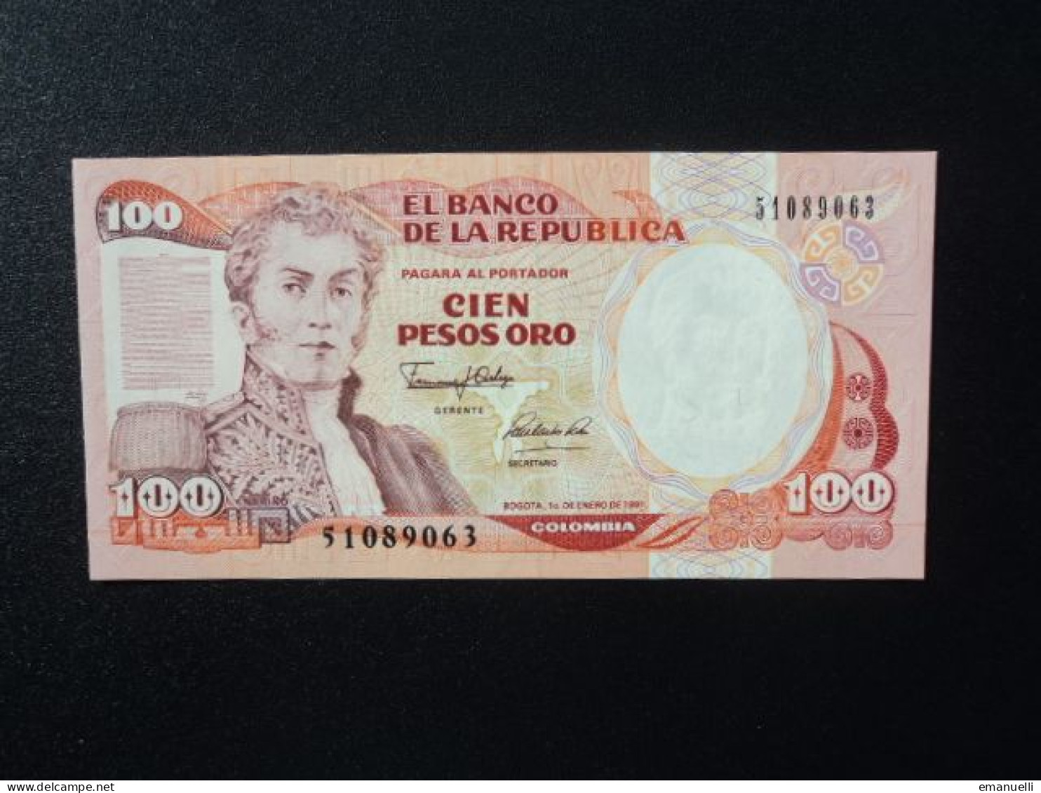 COLOMBIE : 100 PESOS ORO   1.1.1991   P 426e     NEUF - Kolumbien