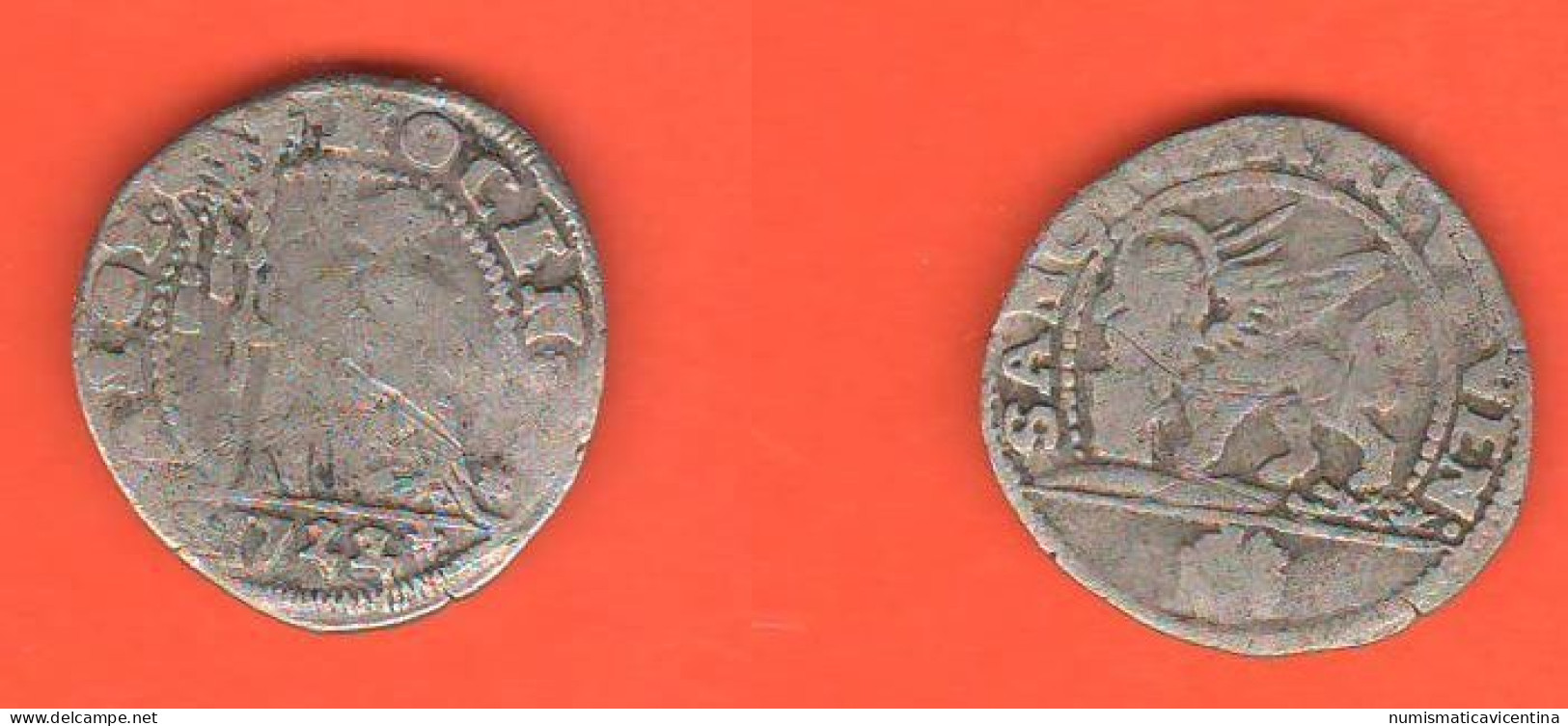Venezia Repubblica 10 Soldi 1722 Alvise Mocenigo III° Silver Coin - Venezia