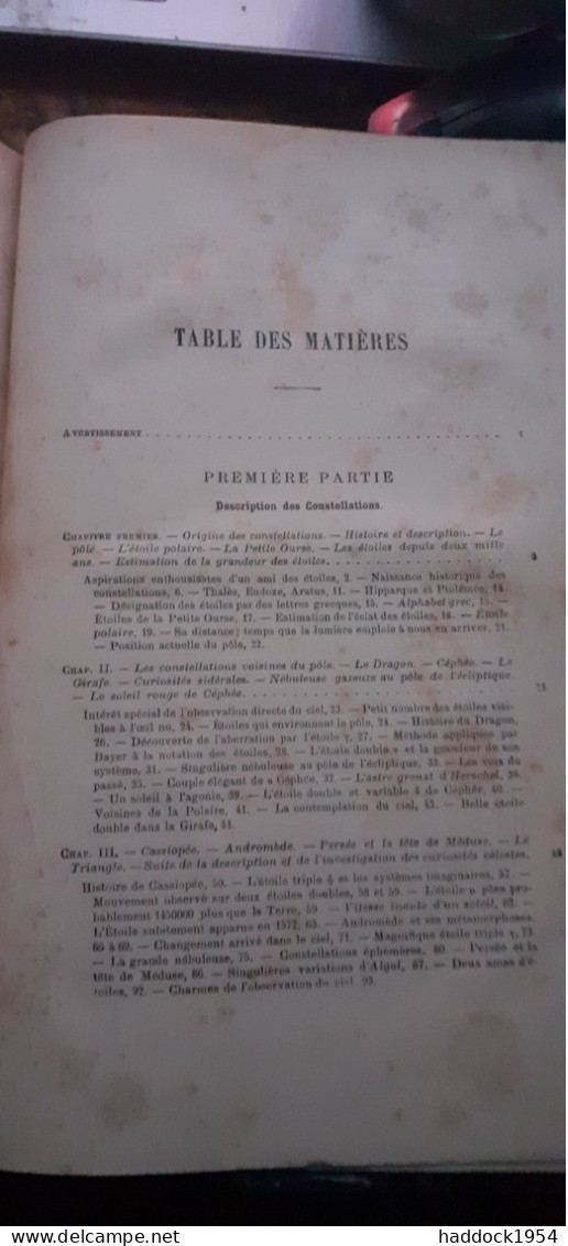 Les étoiles Er Les Curiosités Du Ciel CAMILLE FLAMMARION Flammarion 1882 - Astronomia