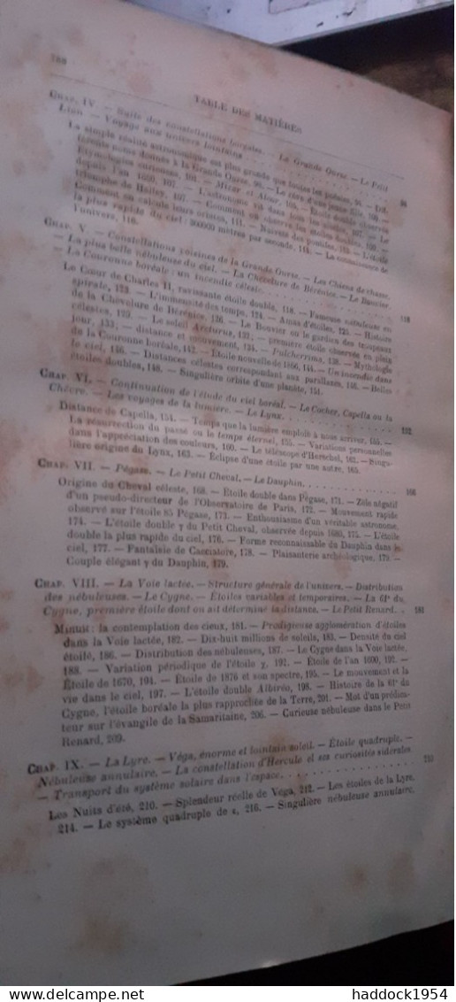 Les étoiles Er Les Curiosités Du Ciel CAMILLE FLAMMARION Flammarion 1882 - Astronomia