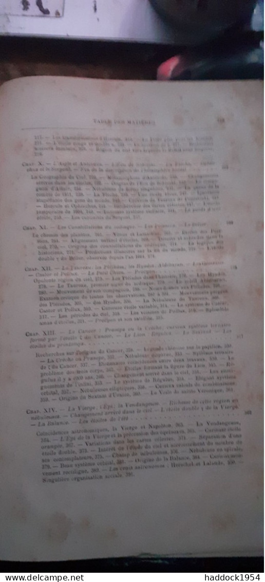 les étoiles er les curiosités du ciel CAMILLE FLAMMARION flammarion 1882