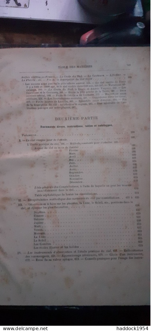 les étoiles er les curiosités du ciel CAMILLE FLAMMARION flammarion 1882