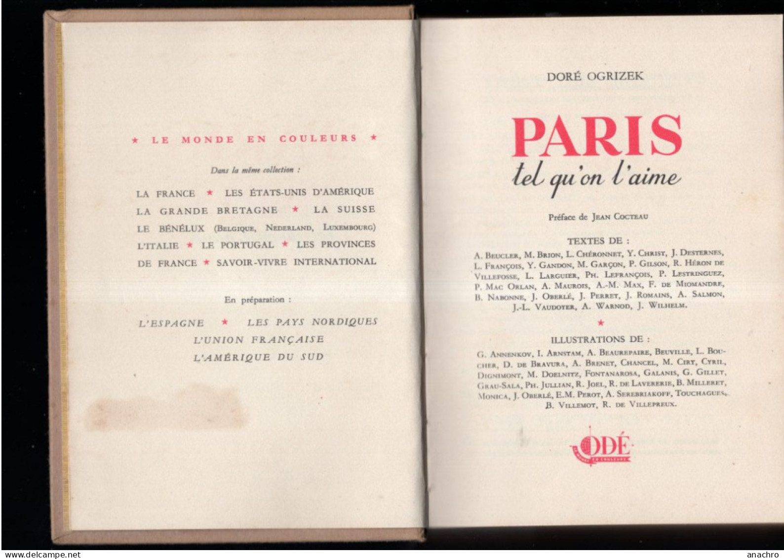 PARIS Illustré 1949 Tel Quon L'aime Préface Jean COCTEAU - Ile-de-France