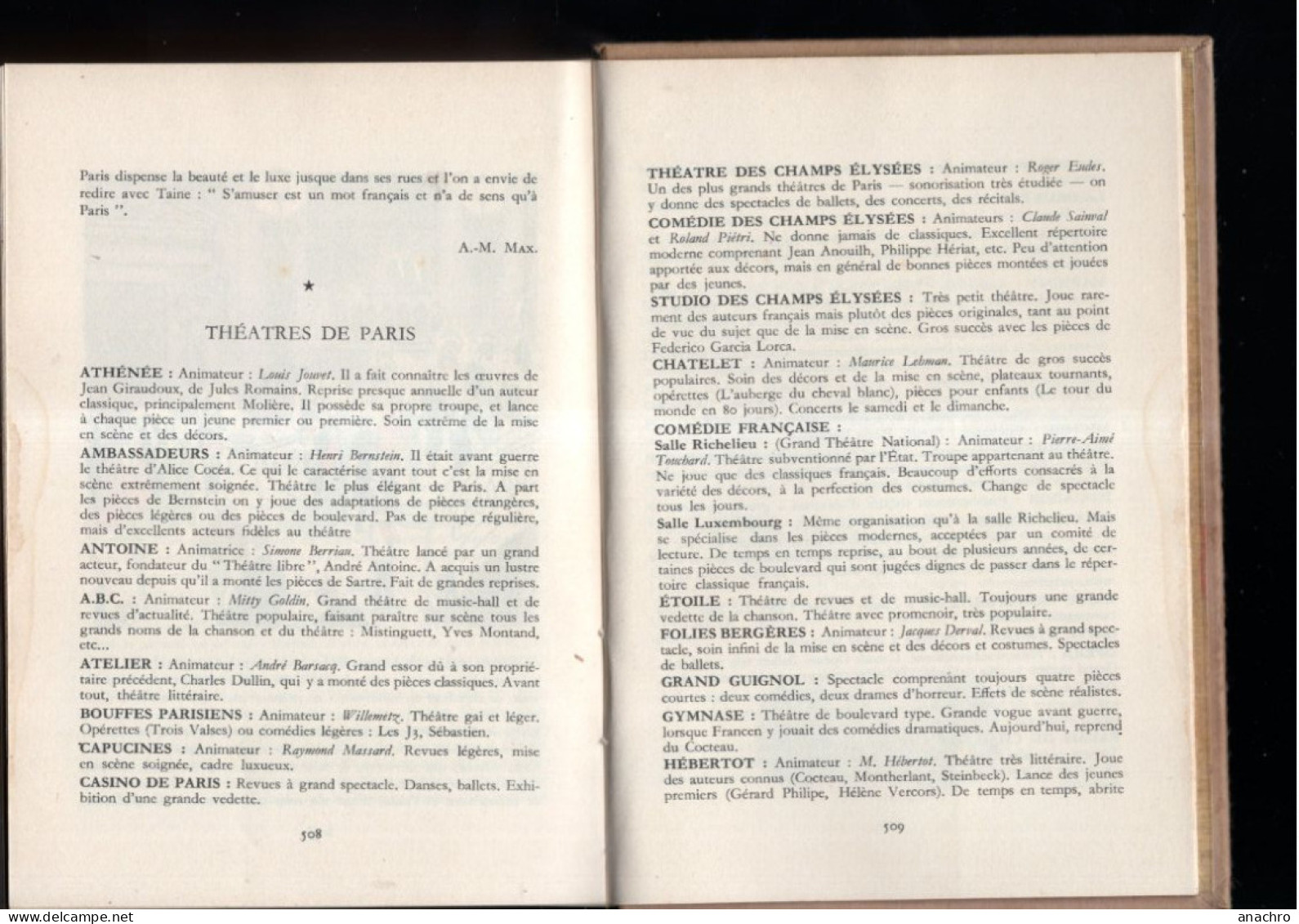 PARIS Illustré 1949 Tel Quon L'aime Préface Jean COCTEAU - Ile-de-France