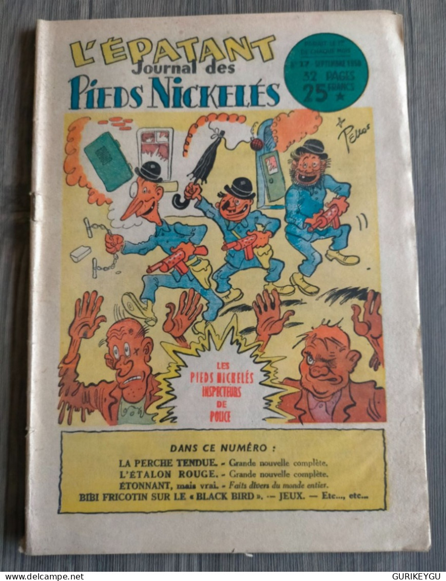 L'épatant Journal Des Les Pieds Nickeles N ° 27 Inspecteurs De Police PELLOS BIBI FRICOTIN  1950 - Pieds Nickelés, Les