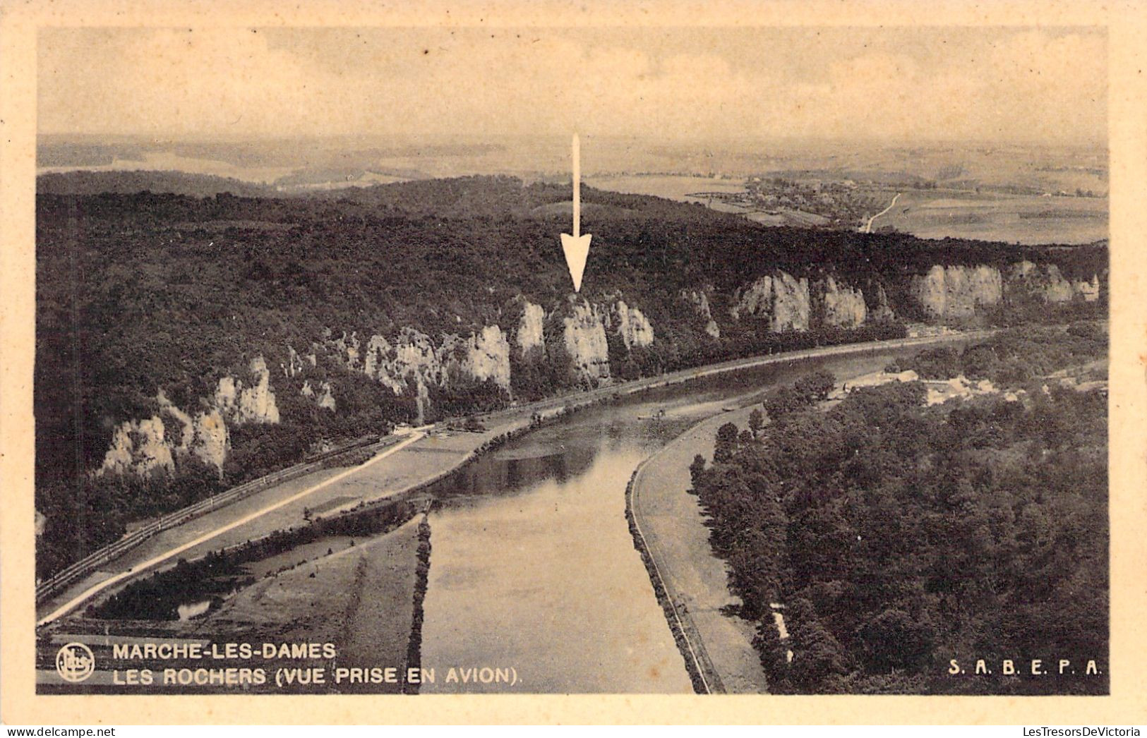 BELGIQUE - Marche Les Dames - Les Rochers - Vue Prise En Avion - Carte Postale Ancienne - Autres & Non Classés