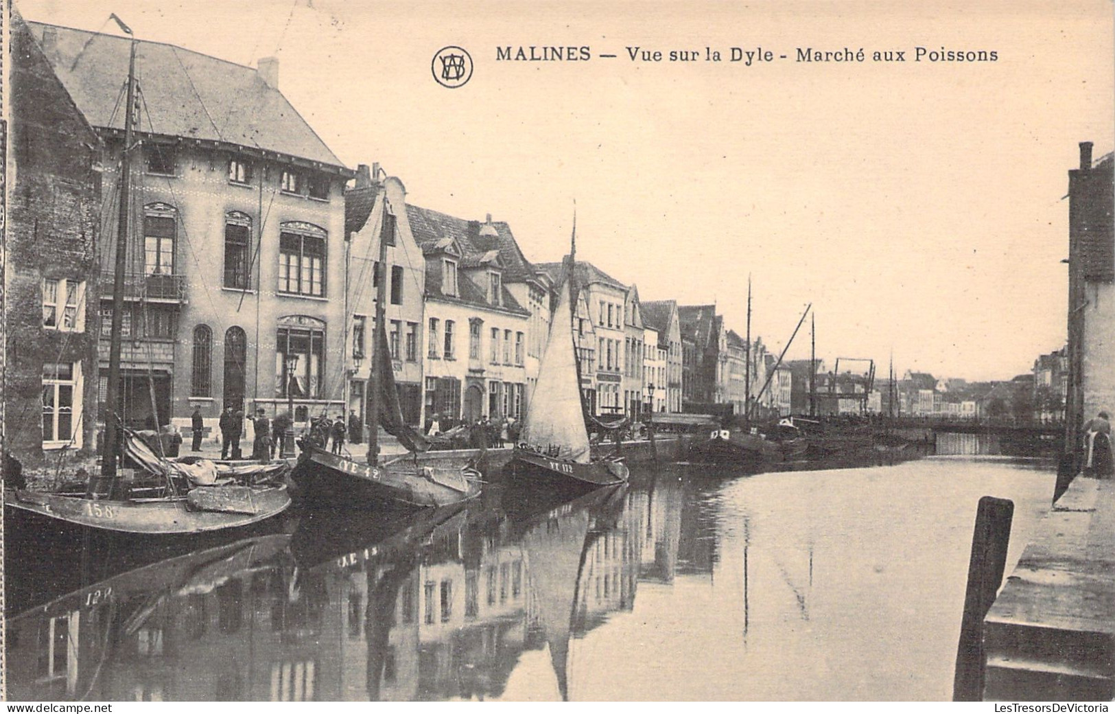 BELGIQUE - MALINES - Vue Sur La Dyle - Marché Aux Poissons - Carte Postale Ancienne - Mechelen