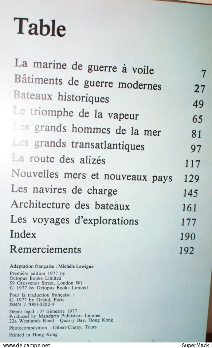 Martin & Bennett - Le monde fascinant des bateaux - Éditions Gründ Paris - édition originale 1977