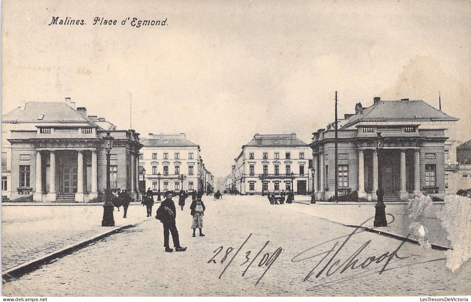 BELGIQUE - MALINES - Place D'egmond - Carte Postale Ancienne - Malines