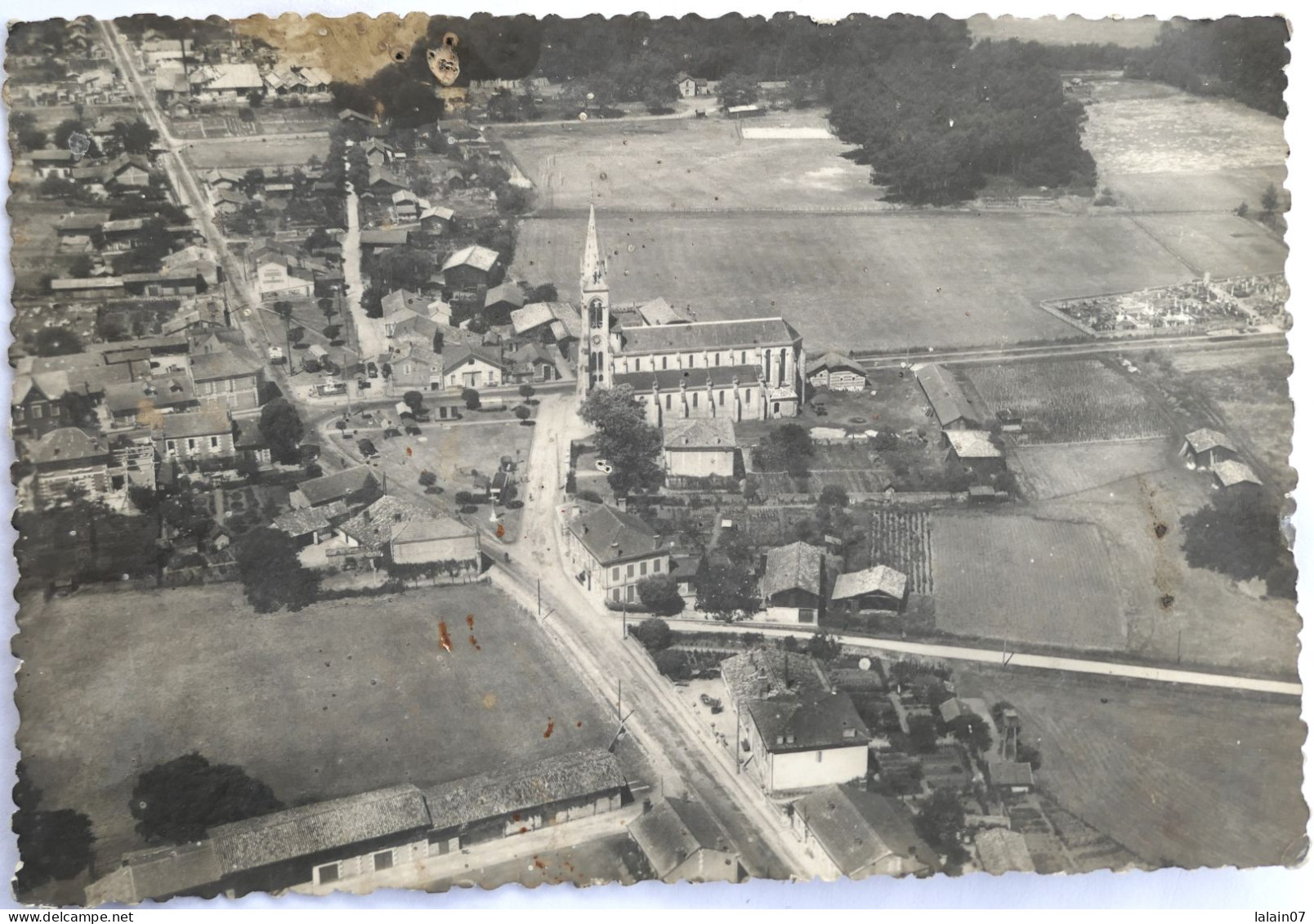 Carte Postale : 33 : CARCANS VILLE : Vue Aérienne, Timbre En 1952 - Carcans