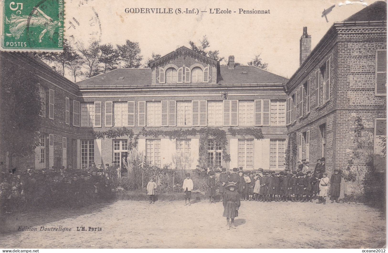 [76] Seine Maritime . Goderville. L'école - Goderville