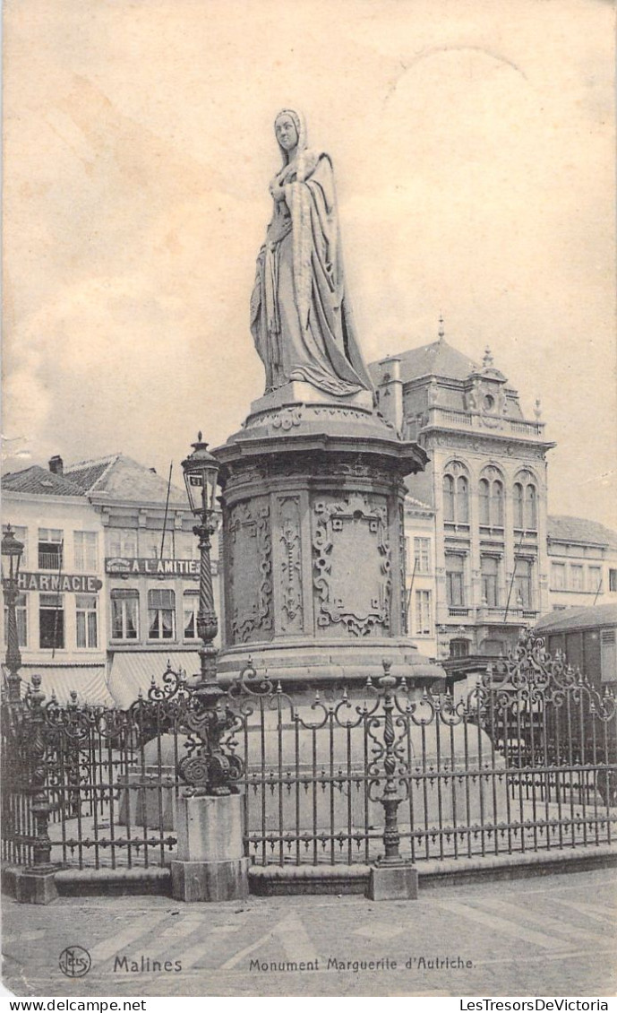 BELGIQUE - MALINES - Monument Marguerite D'autriche - Carte Postale Ancienne - Malines
