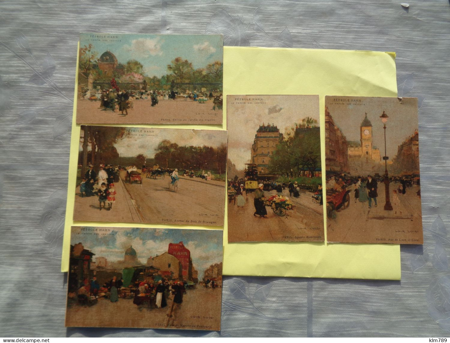 Paris - Lot De 5 Cartes - Illustrateur Loir Luigi - Marché - Rue De Lyon - Square Montholon - Beau Lot - - Loir