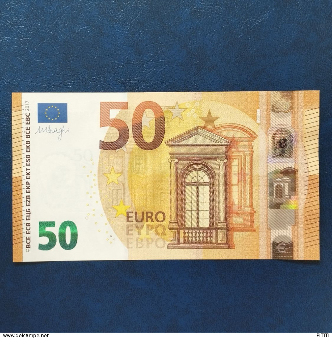 EURO SPAIN 50 V001C4 VA DRAGHI UNC - 50 Euro