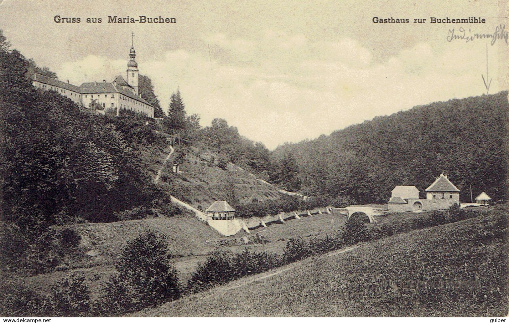 Gruss Aus Maria Buchen Gasthaus Zur Buchenmuhle 1913 - Lohr
