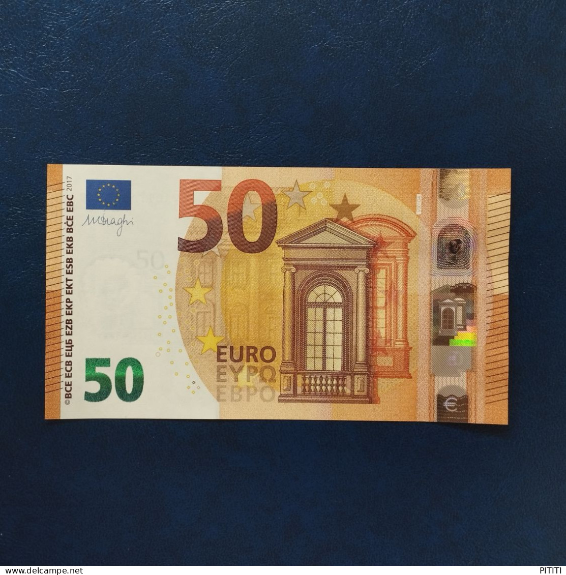 EURO SPAIN 50 V001D4 VA DRAGHI UNC - 50 Euro