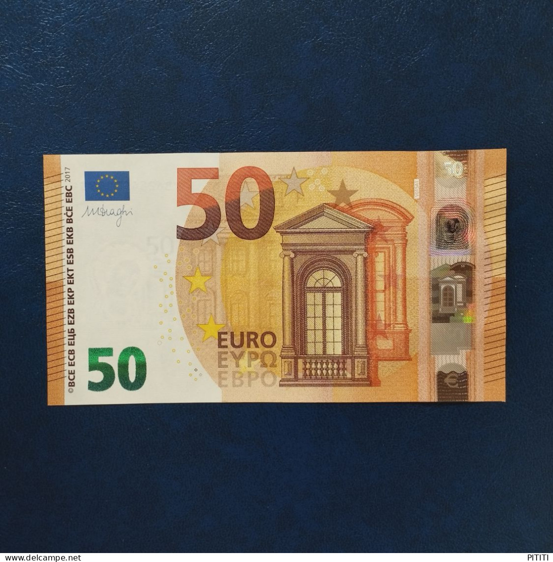 EURO SPAIN 50 V015A1 VB DRAGHI UNC - 50 Euro