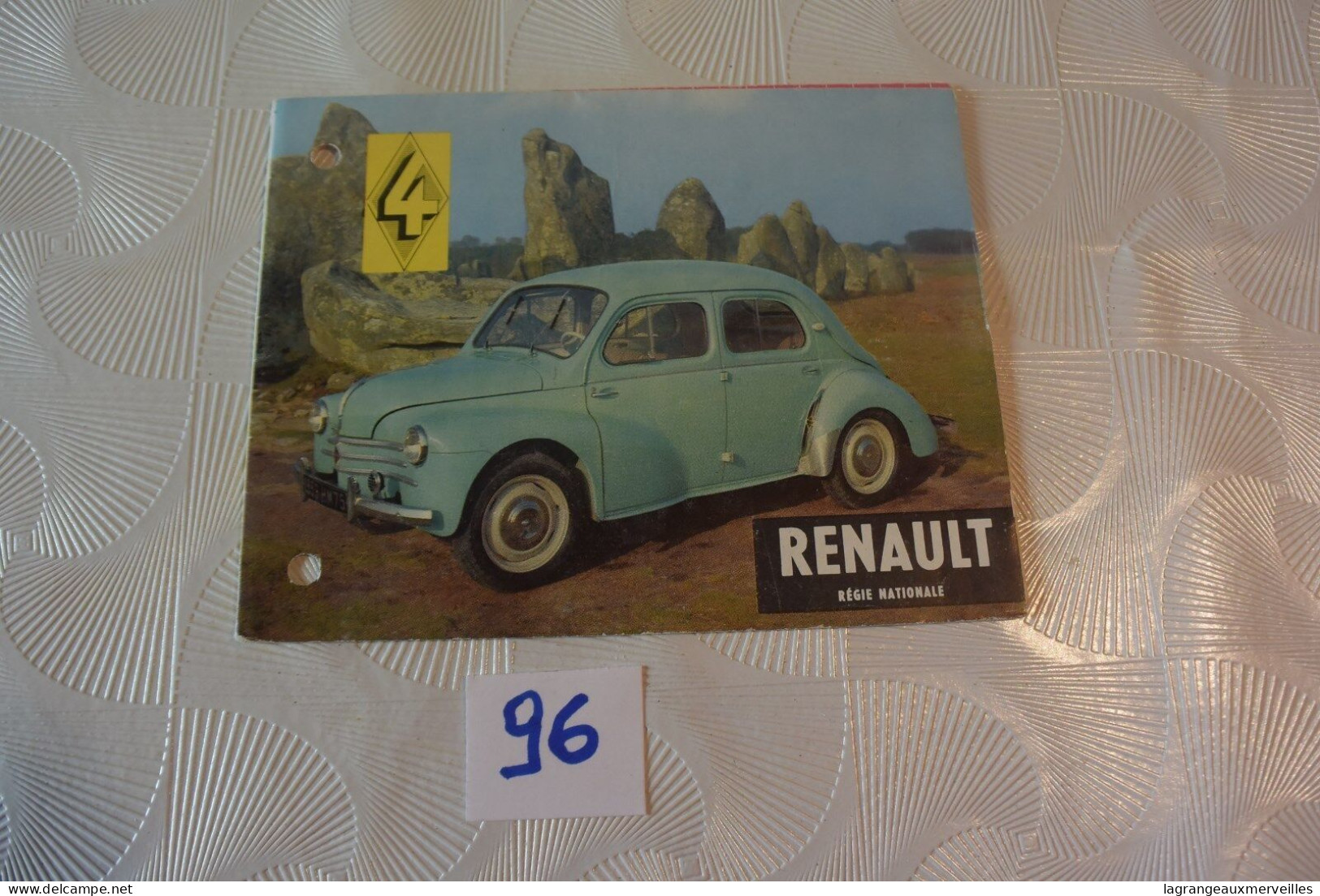 C96 Très Ancien Livret Explicatif Renault Régie Nationale - Perfumes & Belleza