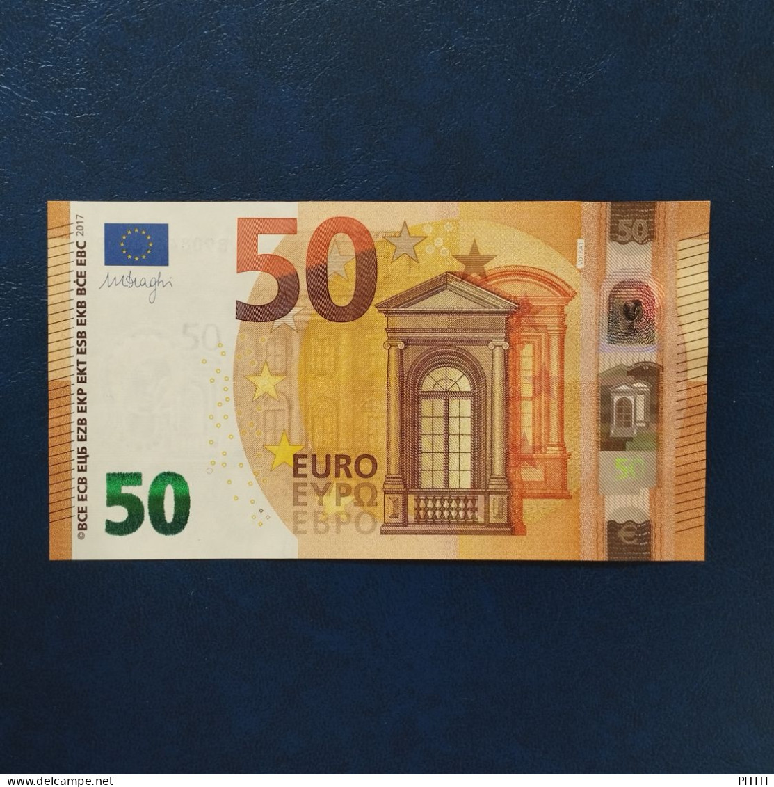 EURO SPAIN 50 V018A1 VB DRAGHI UNC - 50 Euro