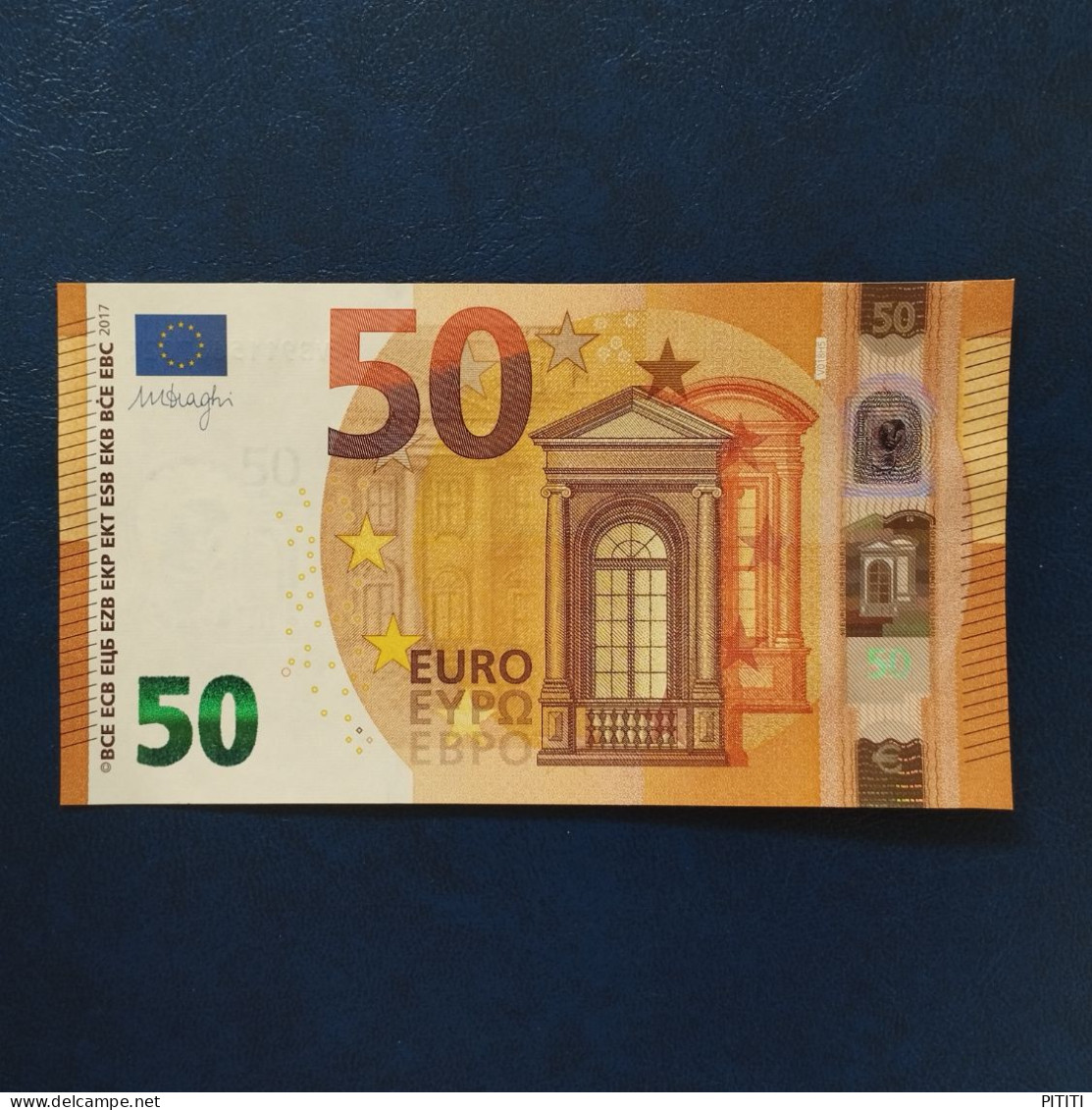 EURO SPAIN 50 V018H5 VB DRAGHI UNC - 50 Euro