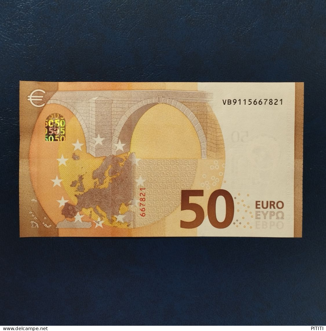 EURO SPAIN 50 V018H5 VB DRAGHI UNC - 50 Euro