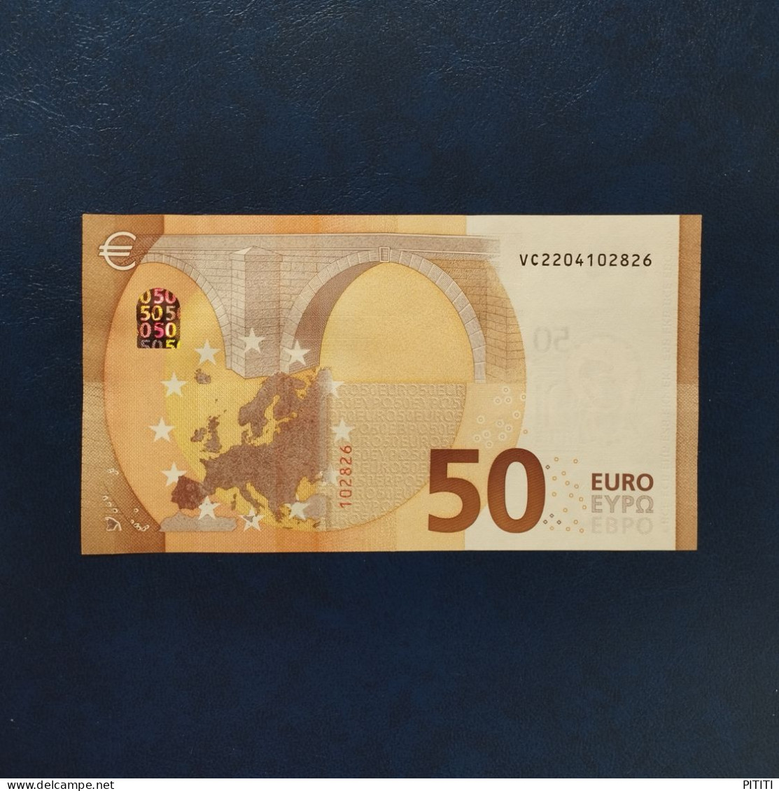 EURO SPAIN 50 V021A1 VC LAGARDE UNC - 50 Euro