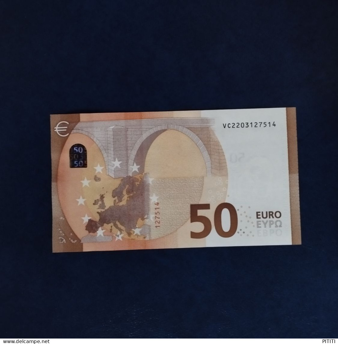 EURO SPAIN 50 V021A2 VC LAGARDE UNC - 50 Euro