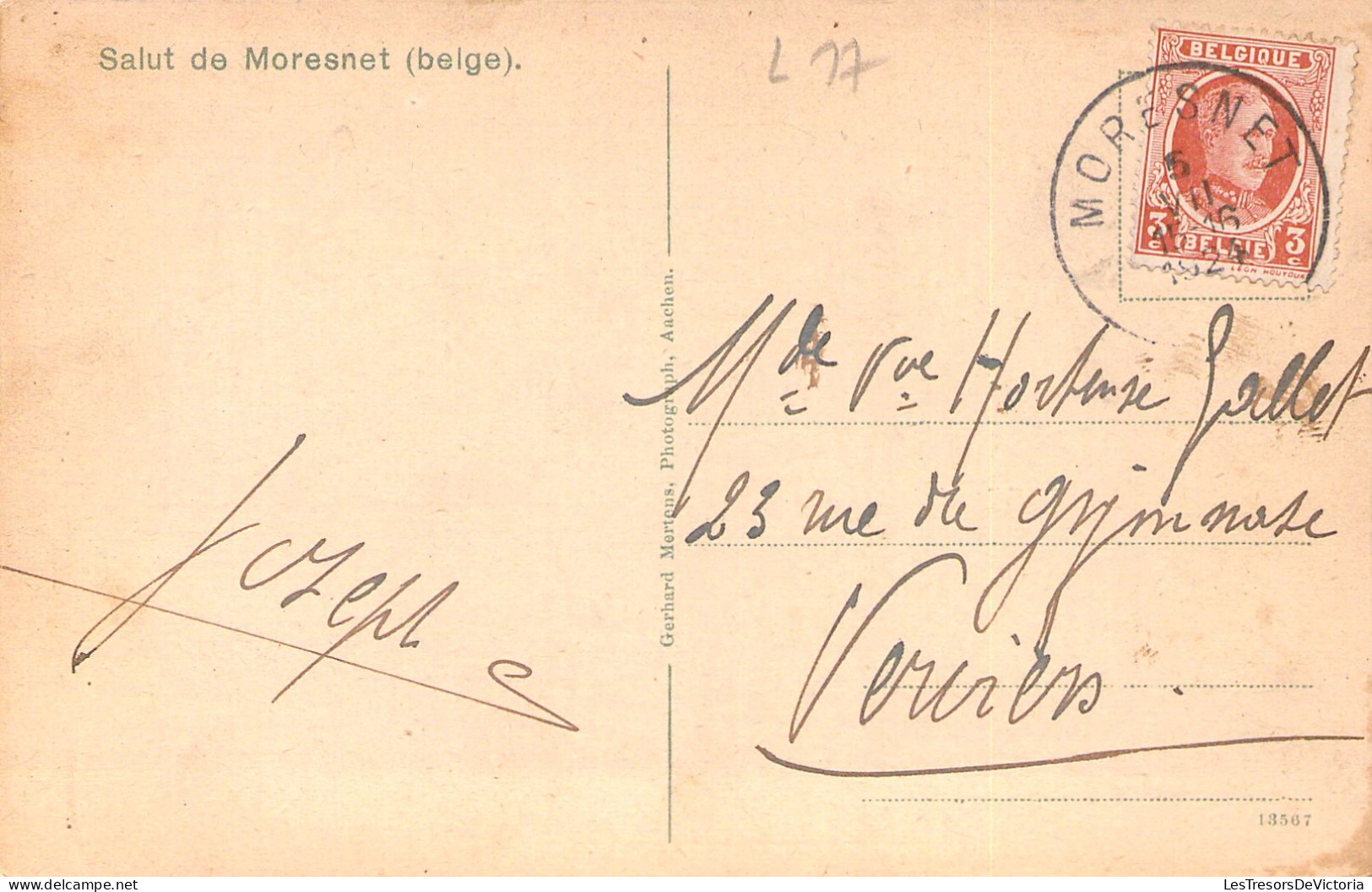 BELGIQUE - Salut De Moresnet - Beige - Carte Postale Ancienne - Sonstige & Ohne Zuordnung
