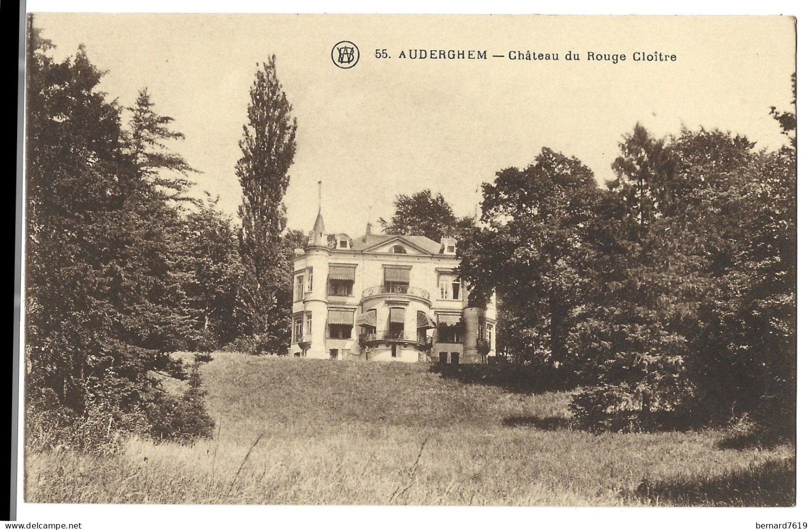 Belgique -   Auderghem  -  Oudergem - Chateau  Du Rouge  Cloitre - Comte  Antoine  De Meens - Auderghem - Oudergem