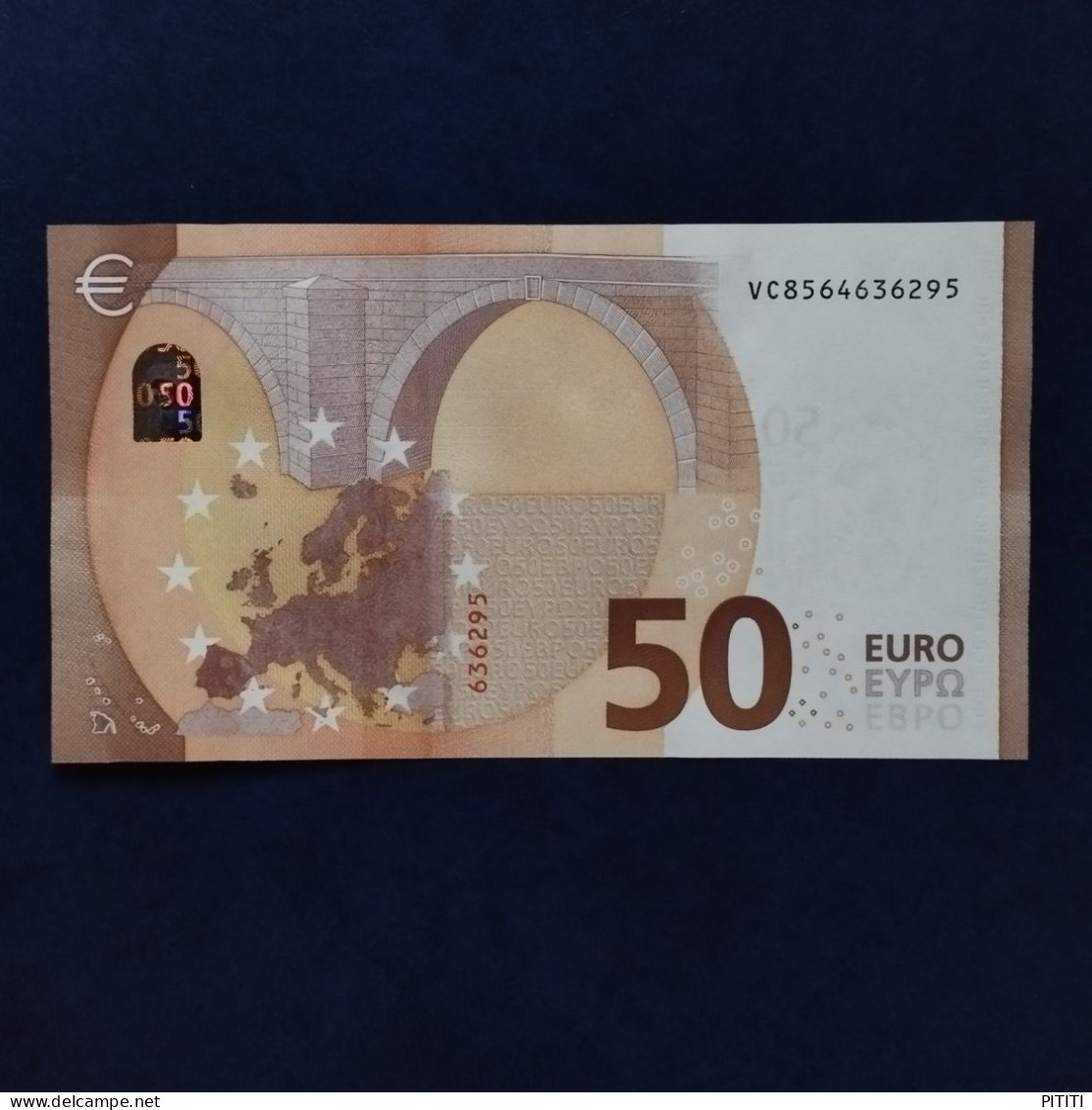 EURO SPAIN 50 V027A1 VC LAGARDE UNC - 50 Euro