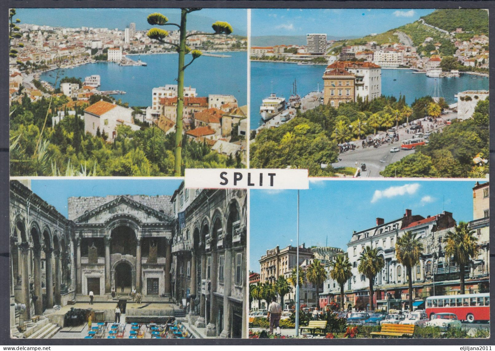 Action !! SALE !! 50 % OFF !! ⁕ Yugoslavia / SPLIT ⁕ Panorama, Diocletian's Palace ⁕ Unused Postcard - Yougoslavie