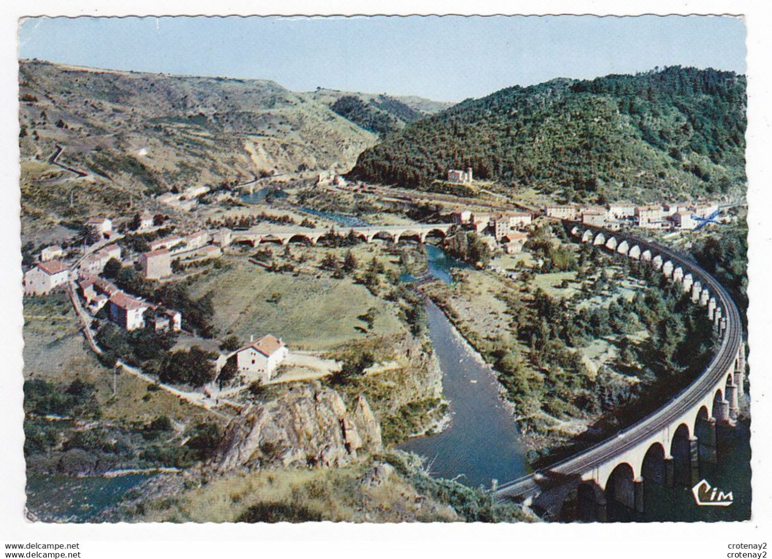 48 CHAPEAUROUX Vers Grandrieu N°409 Confluent Avec L'Allier Pont Viaduc Voie Ferrée Et Nouveau Monde En 1969 - Gandrieux Saint Amans