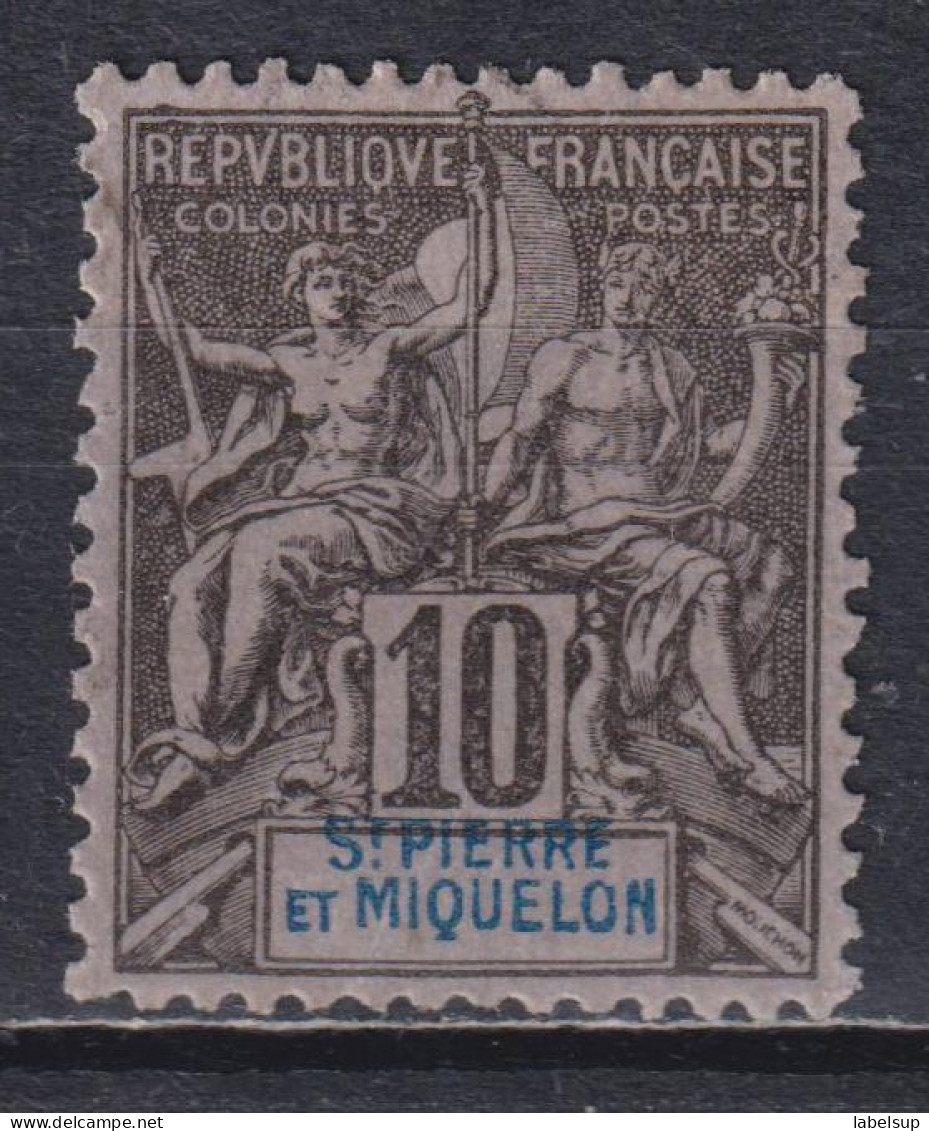 Timbre Oblitéré De Saint Pierre Et Miquelon De 1892 N° 63 MNG - Usati