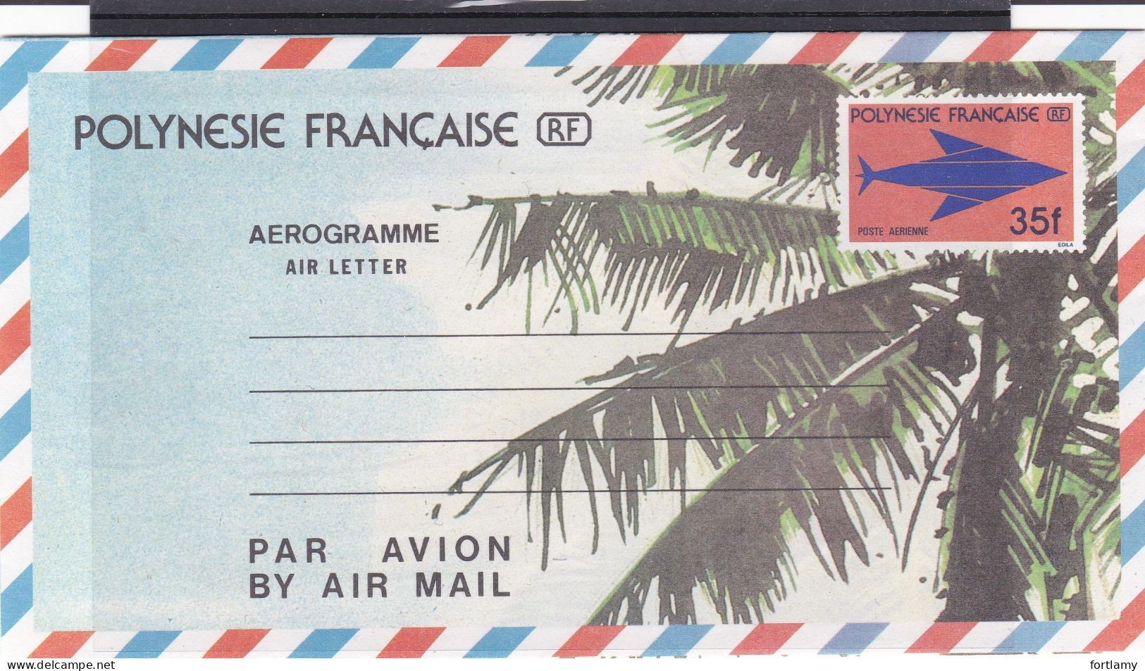 LOT 2134 POLYNESIE AEROGRAMME N° 4 - Aérogrammes