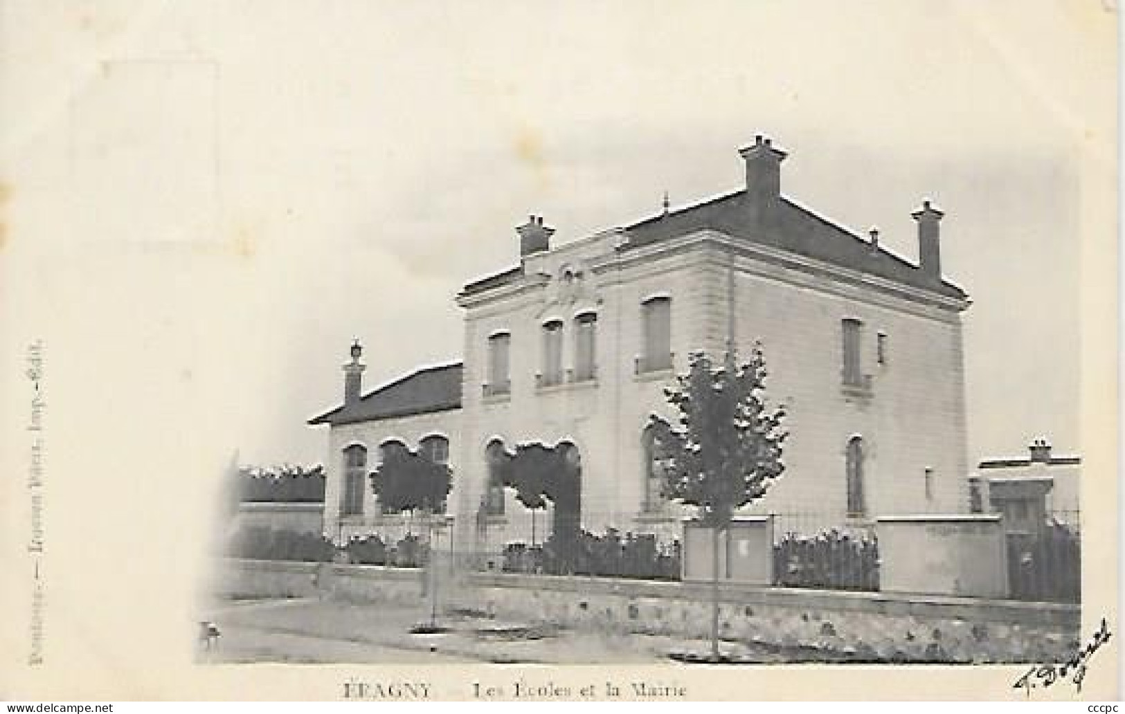 CPA Eragny Les Ecoles Et La Mairie - Eragny