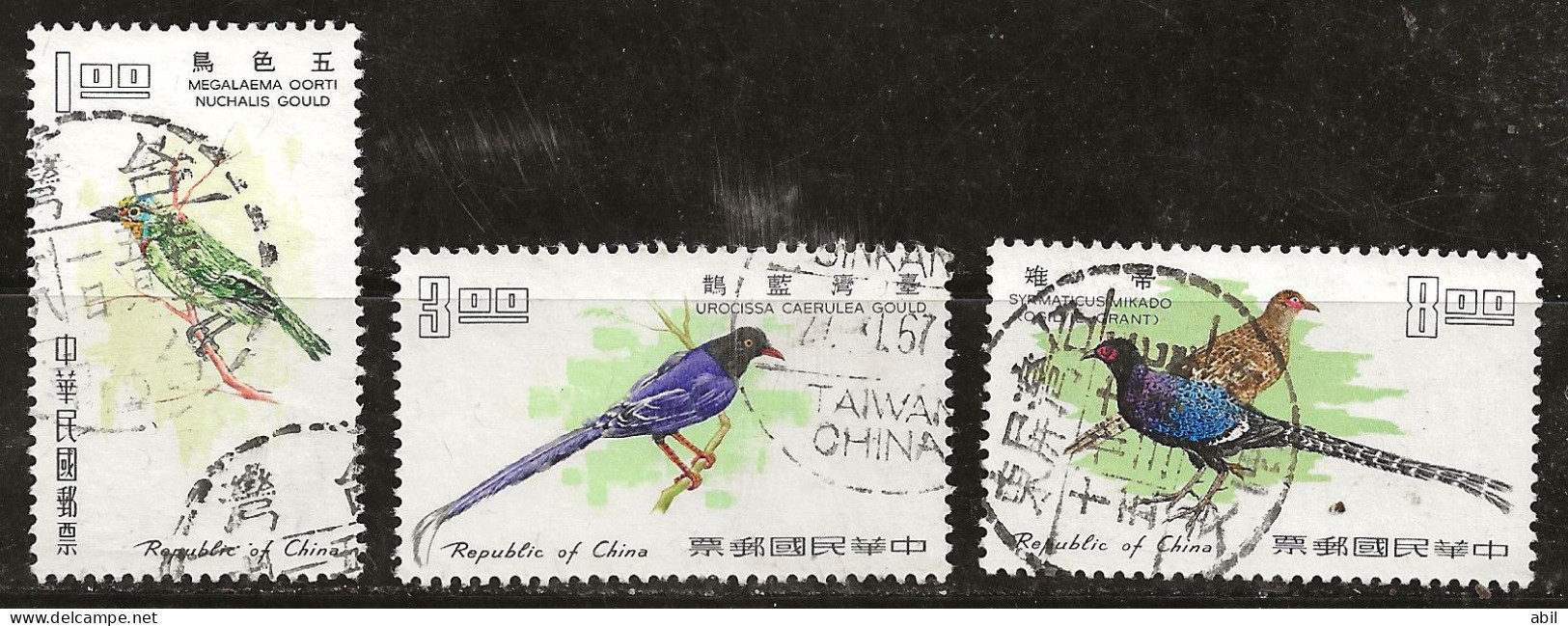 Taiwan 1967 N°Y.T. :  580,583 Et 585 Obl. - Gebraucht