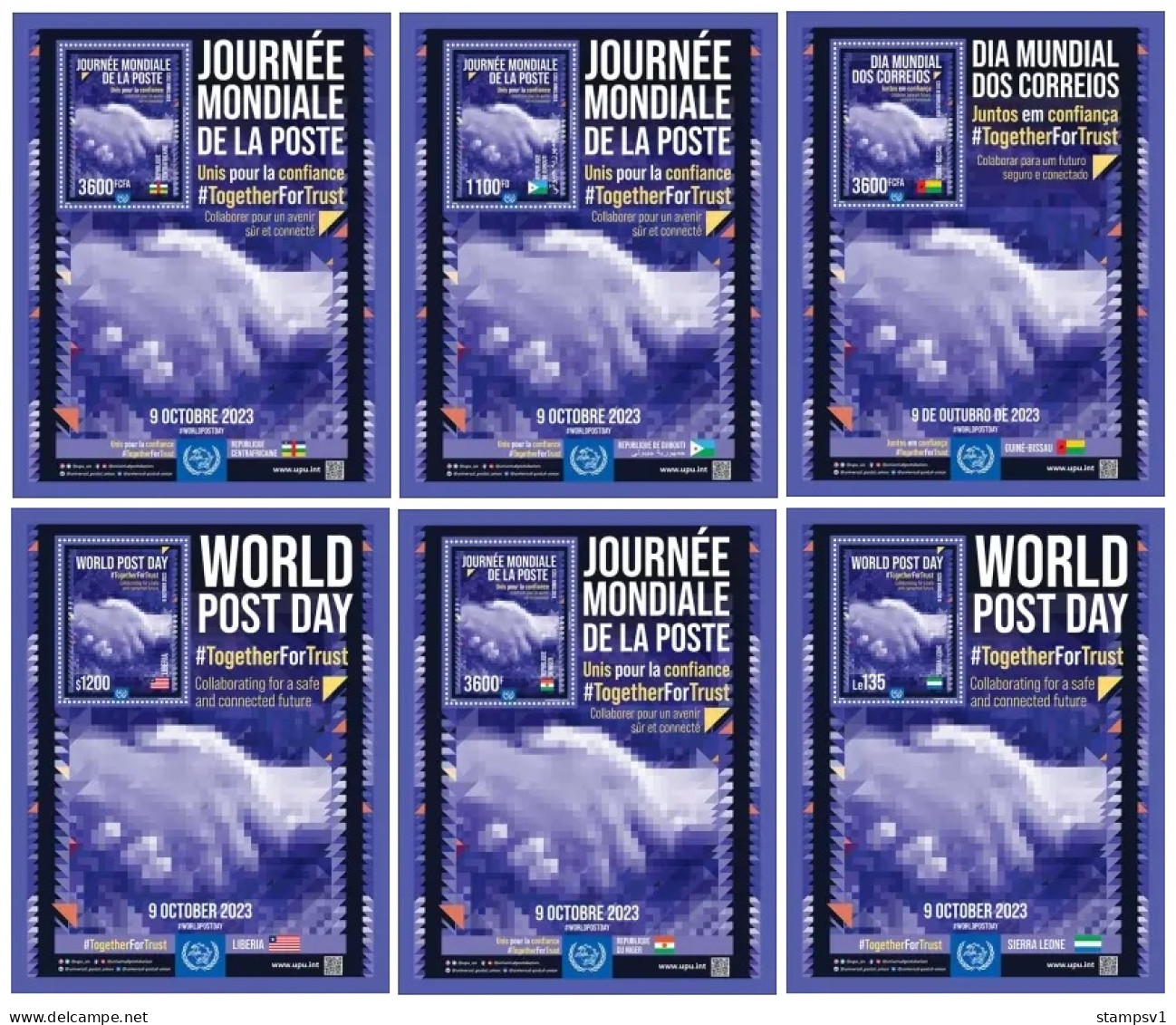 2023 World Post Day. (23B) OFFICIAL ISSUE - Poste