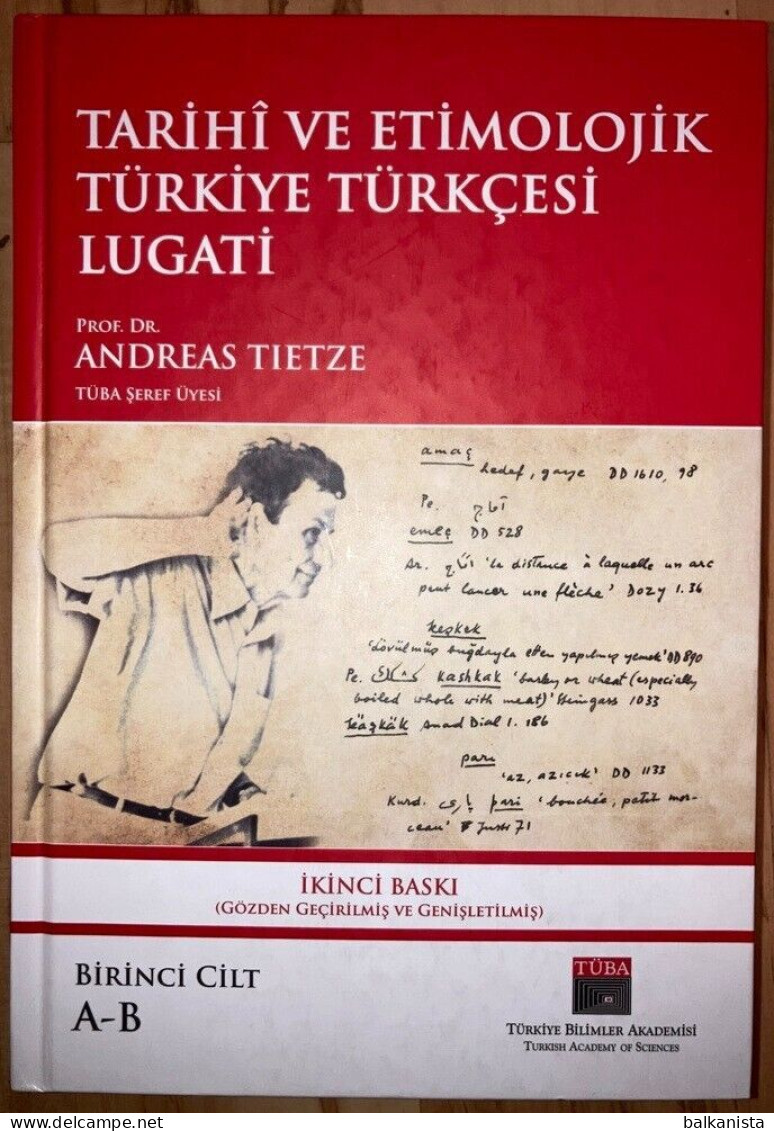 Tarihi Ve Etimolojik Turkiye Turkcesi Lugati Andreas Tietze 8 Vol. Etymology - Cultura