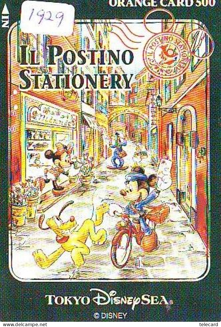 DISNEY Carte Prépayée Japon (1929) DISNEY JAPAN * PREPAID CARD *  IL POSTINO STATIONERY - Disney