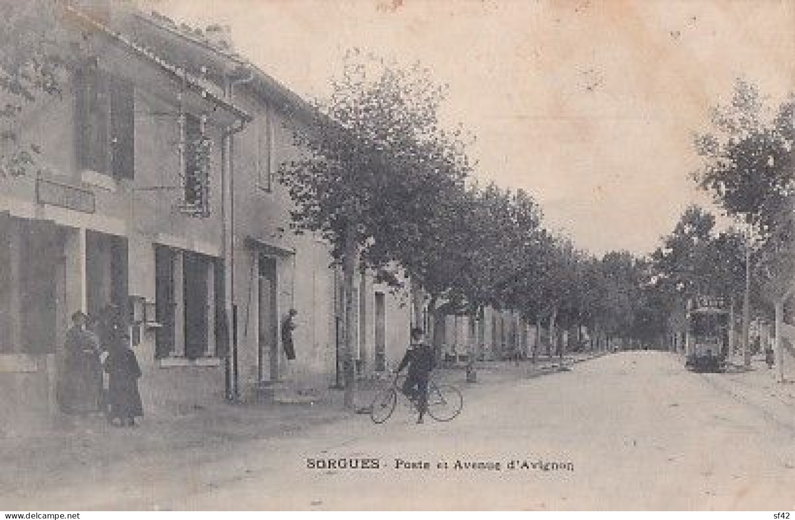 SORGUES                       POSTE ET AVENUE D AVIGNON         TRAMWAY ENPP - Sorgues