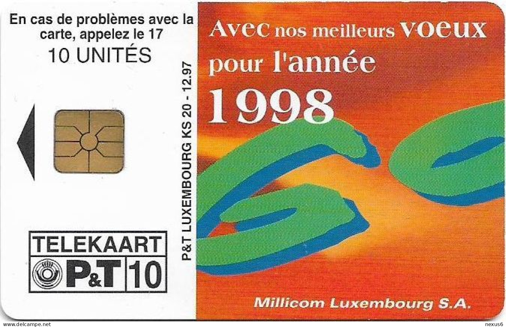 Luxembourg - P&T - Tango, Chip Thomson 01, 12.1997, 10Units, 15.000ex, Used - Lussemburgo