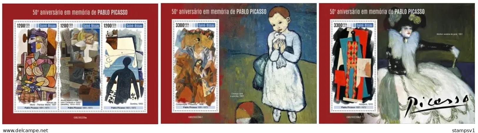 Guinea Bissau  2023 Pablo Picasso. (229) OFFICIAL ISSUE - Picasso