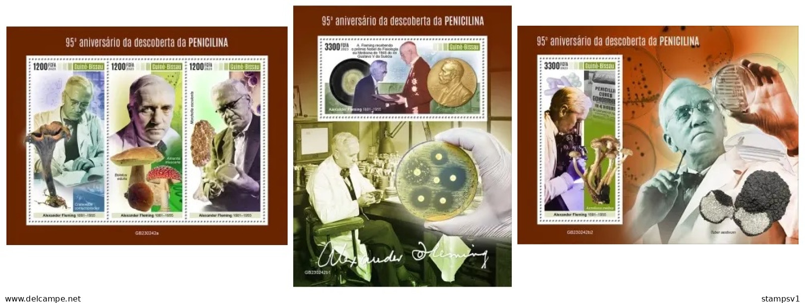 Guinea Bissau  2023 95th Anniversary Of The Discovery Of Penicillin. Alexander Fleming. (242) OFFICIAL ISSUE - Naturaleza