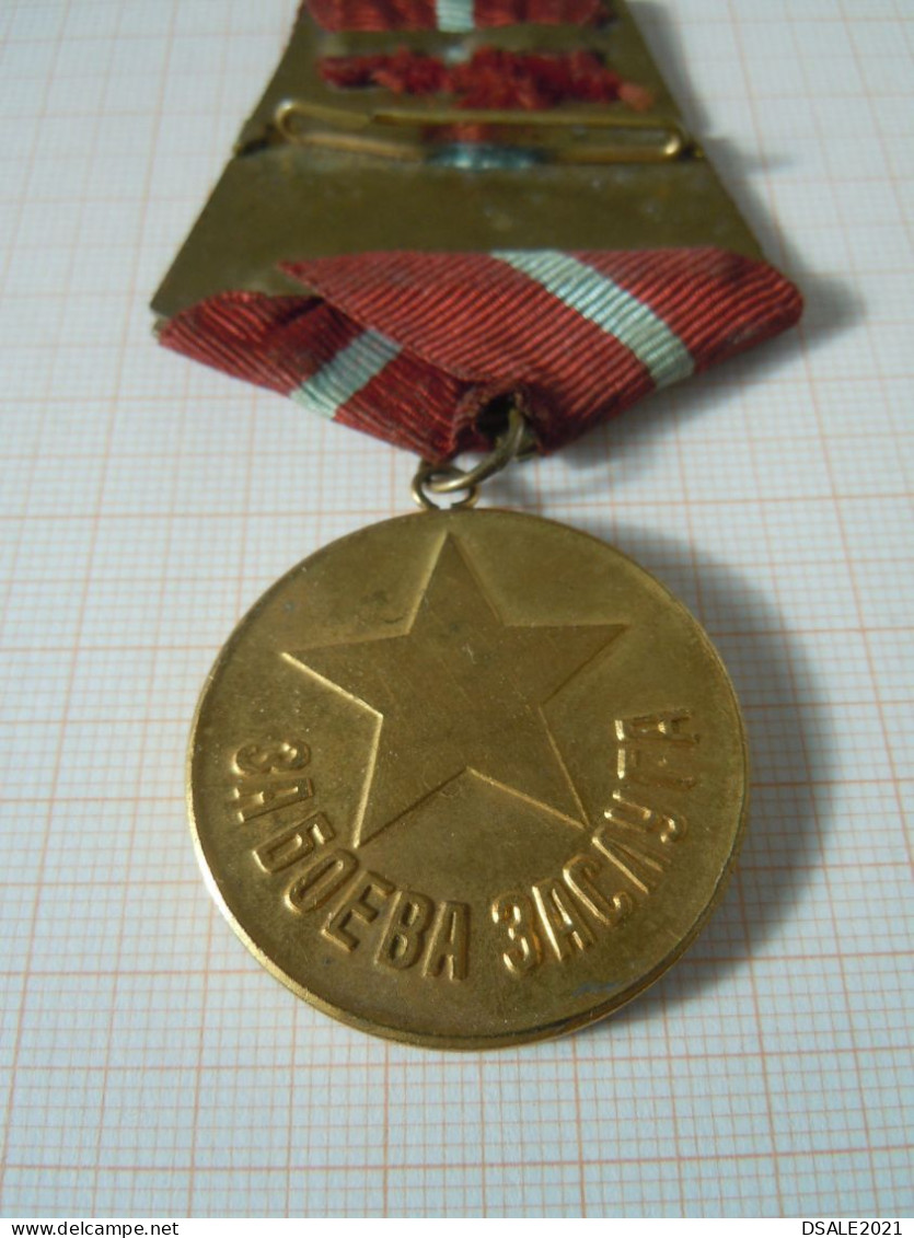 Bulgaria Bulgarie Bulgarien, Bulgarian 1960s Order, Medal, Military Merit Medal-Battle Merit (ds1159) - Other & Unclassified