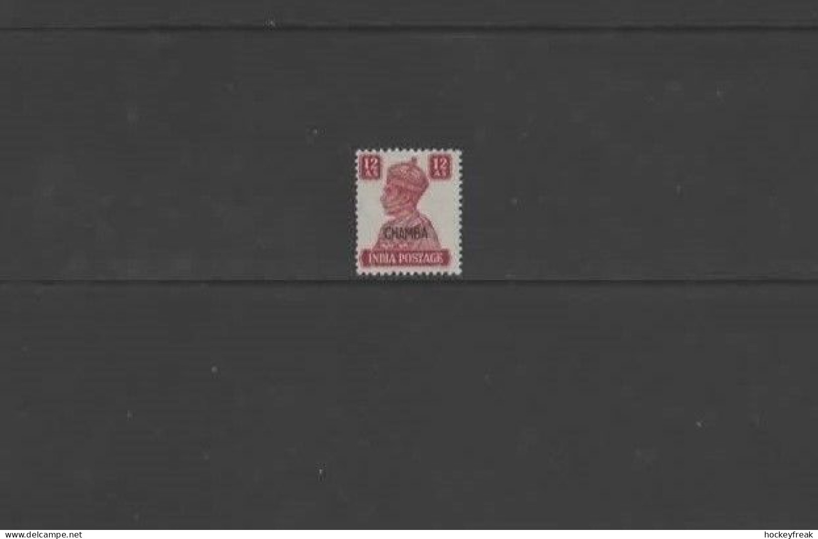 Indian States - Chamba 1942 - 12a Lake SG119 MNH Cat £27 SG2023 - Clean White Gum - Chamba