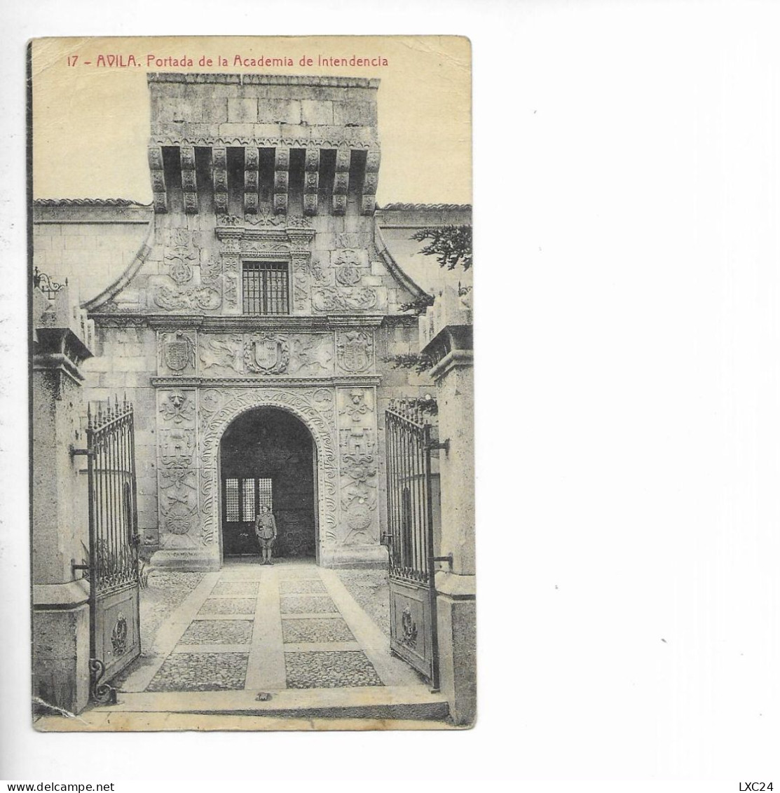 AVILA. PORTADA DE LA ACADEMIA DE INTENDENCIA. - Ávila