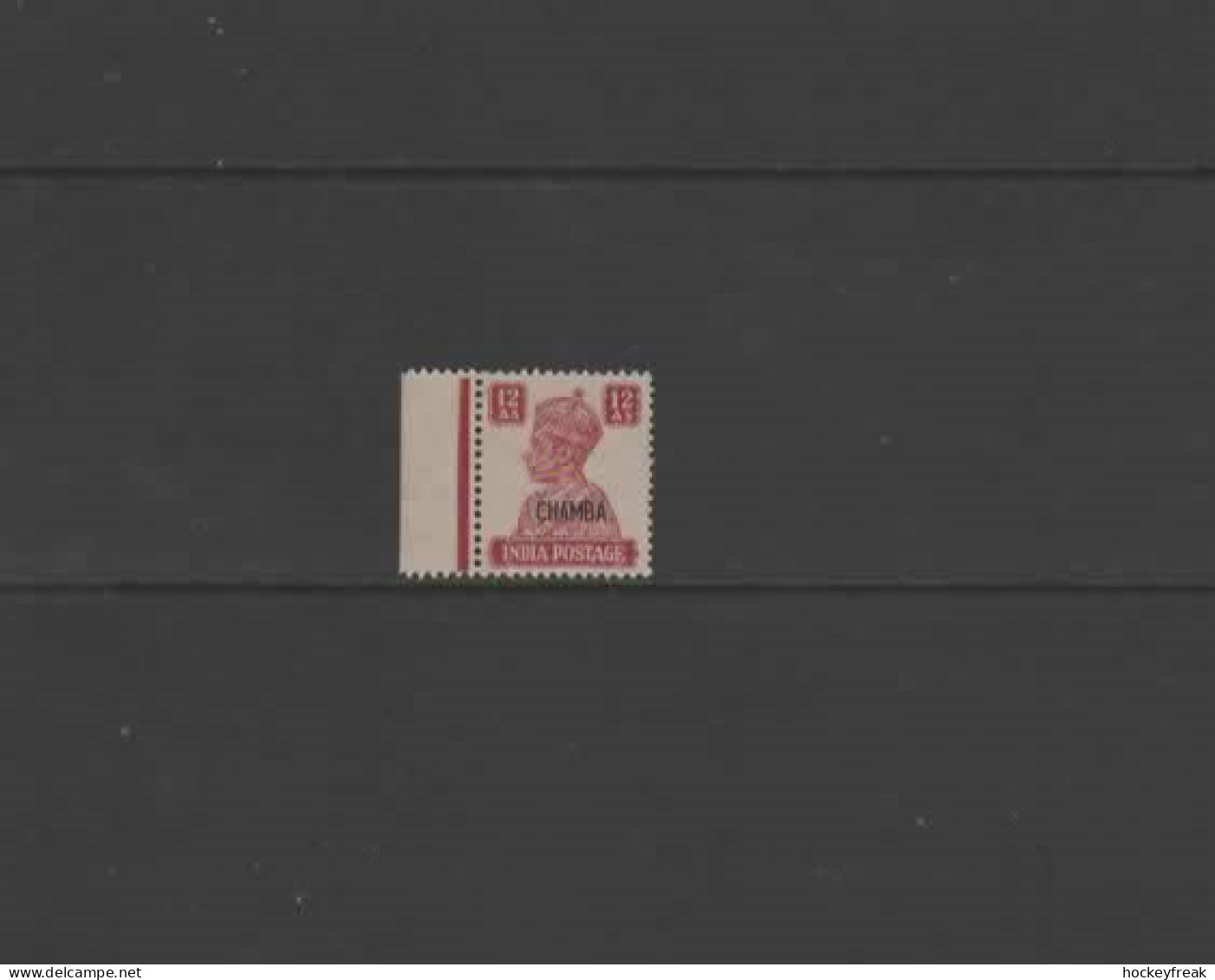 Indian States - Chamba 1942 - 12a Lake SG119 MNH Cat £27 SG2023 - Light Overall Gum Tone - Chamba