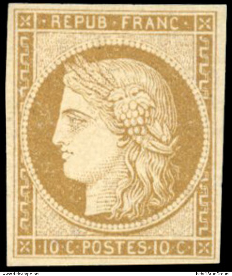 * 1 - 10c. Bistre-jaune. TB. - 1849-1850 Ceres